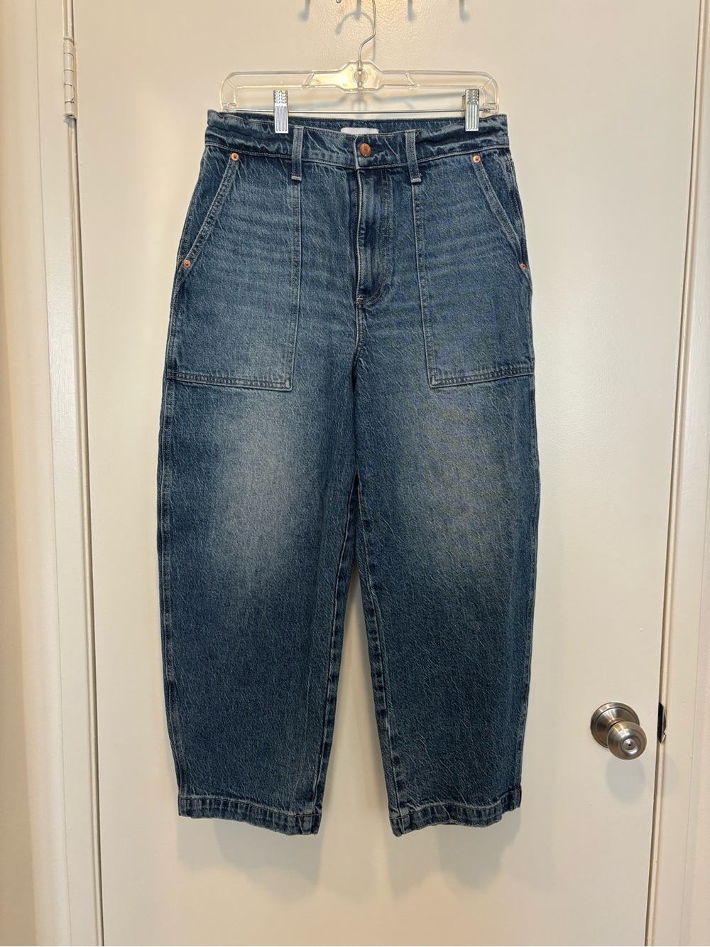 Pistola Ankle Length Barrel Leg Jeans